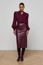 Noor Pleated Blouse Dark Port