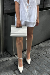 Juno Short White Linen