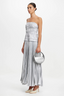 Rockland Midi Dress Dove Metallic