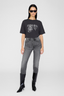 Cohen Tee Leopard Washed Black
