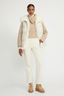 Reversible Long-Haired Lambskin Gilet Blanc