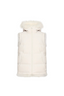 Reversible Long-Haired Lambskin Gilet Blanc