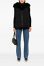 Reversible Long-Haired Lambskin Gilet Noir