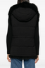 Reversible Long-Haired Lambskin Gilet Noir