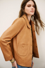 Bilos Cropped Leather Jacket Caramel
