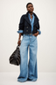 Musc Wide Leg Jeans Used Blue