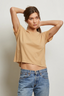 Harley Cotton Boxy Crew Tee Suede