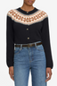 The Cashmere Fairisle Cardi Navy