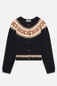 The Cashmere Fairisle Cardi Navy