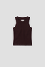 Isabel Rib Tank Mahogany
