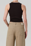 Isabel Rib Tank Chocolate