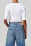 Nali Short Sleeve Henley White