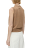 Cardinal Sleeveless Cardigan Tan