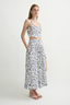 Rue Halter Top Blue Baroque