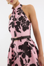 Connie Halter Midi Dress Print