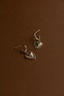 Mini Heart Rays Earrings 22k Gold Vermeil