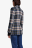 Rib Cuff Birkin Blazer Multi Plaid With Black