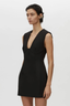 Mackinley V Neck Mini Dress Black