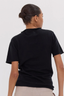 The Funnel Neck Tee Black