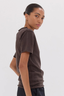 The Funnel Neck Tee Brazil Nut