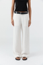 Fine Band Carter Trouser Off White
