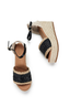 Aria Espadrille Wedge Black