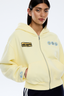 Ena Sports Zip Through Hoodie Lemon