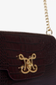 Croc Chain Bag Bordeaux