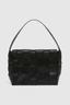 Woven Envelope Mini Tote Black