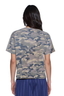 Ruched Everyday Tee Camo Green