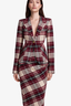 Patch Pocket Duchess Blazer Garnet Plaid
