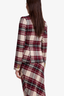Patch Pocket Duchess Blazer Garnet Plaid