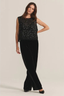 Serena Sequin Tank Black
