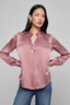 Bianca Band Collar Blouse Mauve Rose