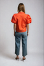 Bec Puff Sleeve Blouse Orange