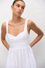 Bralette Midi Dress White