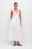Bralette Midi Dress White
