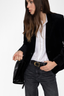 Vavy Velvet Blazer Black