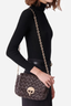 Medium Braided Leather Moon Bag Chocolate