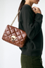 Large Leather Moon Bag Havana