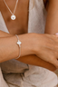 Reya Bracelet Sterling Silver White Topez