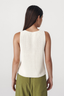 Rio Linen Knit Vest Bone