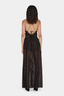 Laila Silk Maxi Dress Chocolate