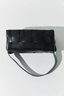 Woven Envelope Mini Tote Black