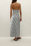 Jone Midi Dress Agua Stripe Blue