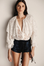 Aria Lace Blouse Ivory Lace