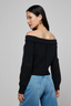 Teri Off The Shoulder Top Black/ Gold
