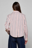 Cosette Crop Hi Low Shirt Pale Rose Stripe