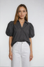 Bec Puff Sleeve Blouse Ink