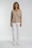 Jessie V-Neck Sweater Beige